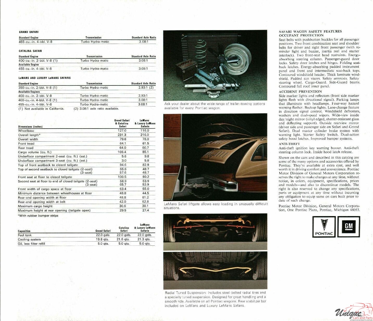1974 Pontiac Safari Brochure Page 3